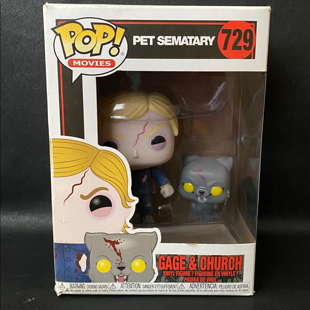 Funko Pop Pet Sematary Gage & Church Figures